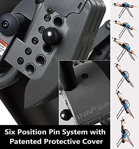 Innova Health And Fitness ITX9700A Inversion Table With Memory Foam Lumbar Pad And Extended Ankle Holding System thumb #2