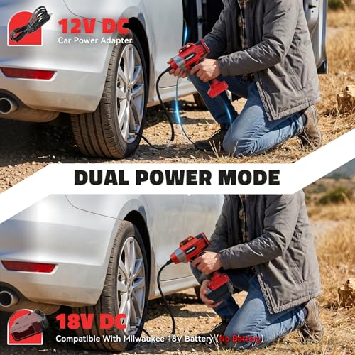 160PSI Cordless Tire Inflator Portable Air Compressor Compatible - image 3
