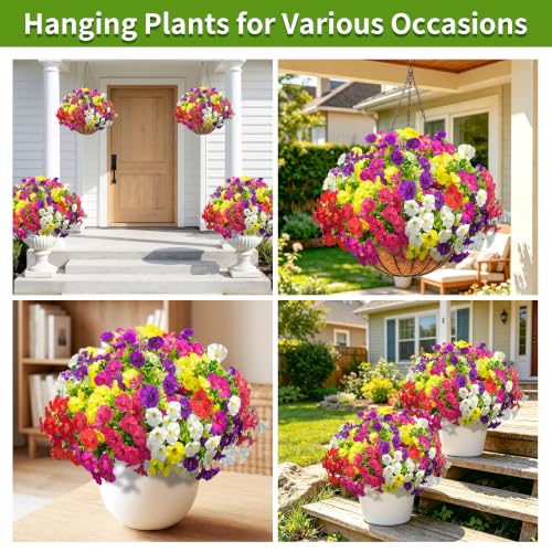 12 Bundles Artificial Morning Glory Flowers for Outdoors Decoration（Mix6） - image 3