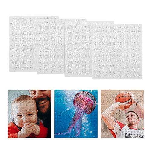 7 Packs Jigsaw Puzzles 210 Pieces Sublimation Blanks Puzzles DIY Puzzle Blank Custom Puzzle for Heat Transfer 11.48X10.8 inches