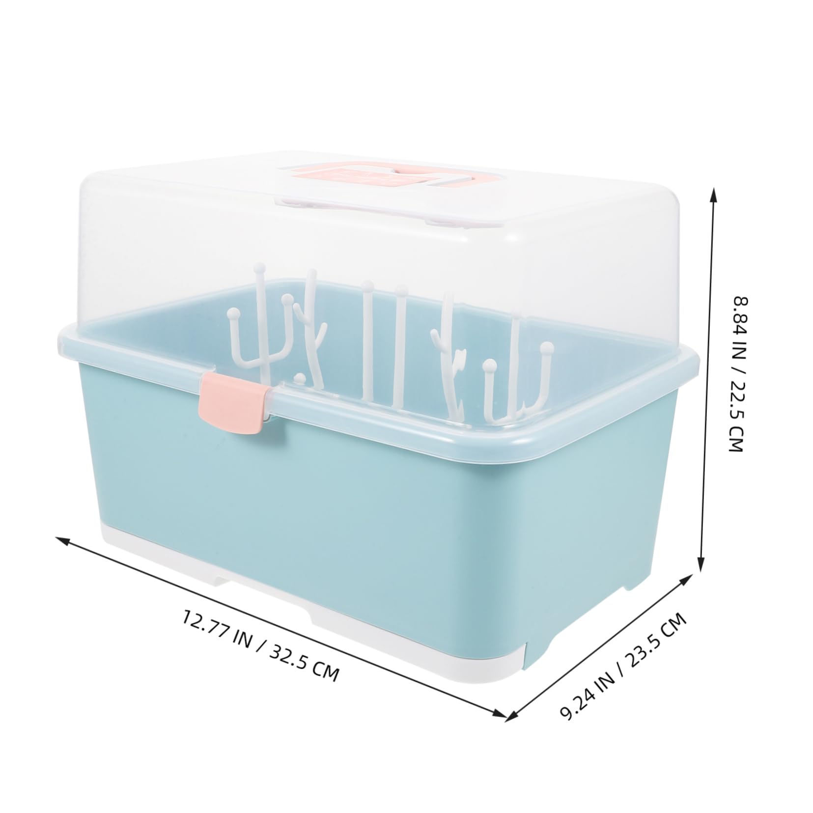ORFOFE Große Trockenbox für Babyflaschen mit Abtropffunktion aus Pp, Grün | 1 Stück, Praktisch für Stillzubehör, zum Aufrechtstellen und Ordnen im Babybad