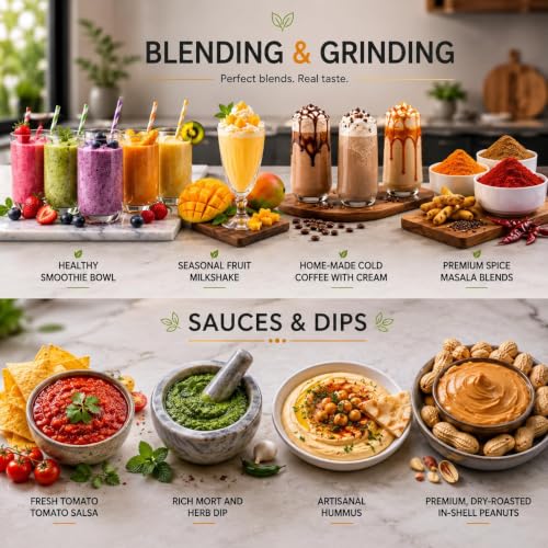 Image of Hydrogrind 750 Watts Juicer Mixer Grinder With 3 Stainless Steel Jars (3 Jars, Grey Black) 4 Years Warranty