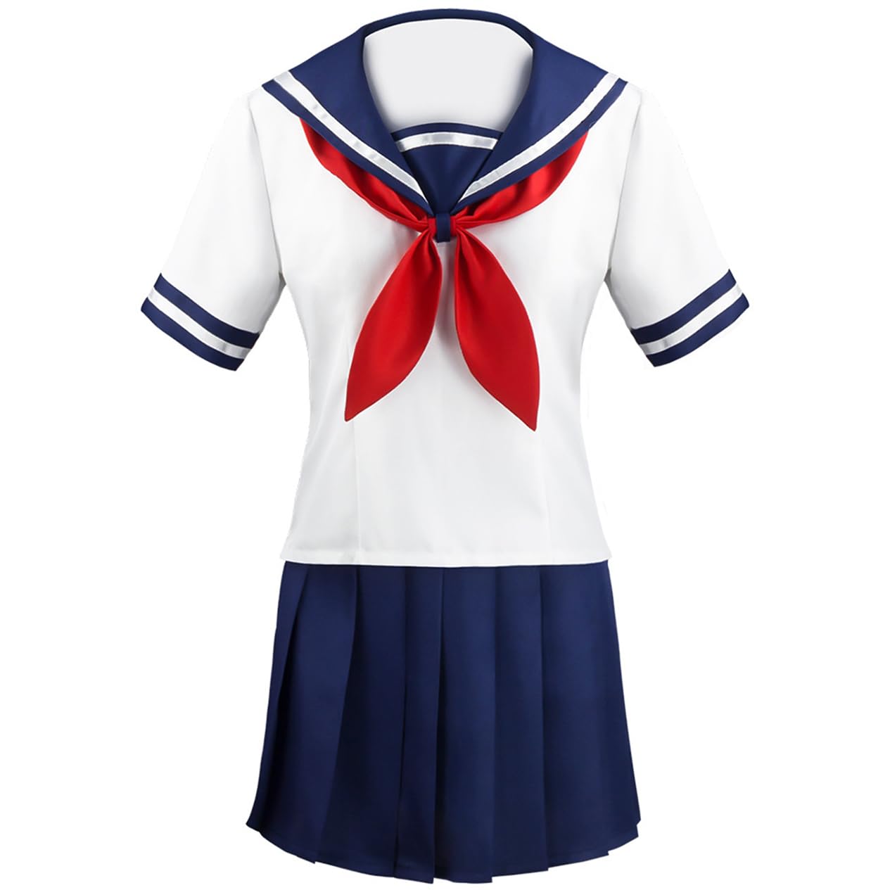 EXOTUF Disfraz de Cosplay de Anime, conjunto de uniforme escolar Ayano Aishi, Falda plisada para, traje de marinero