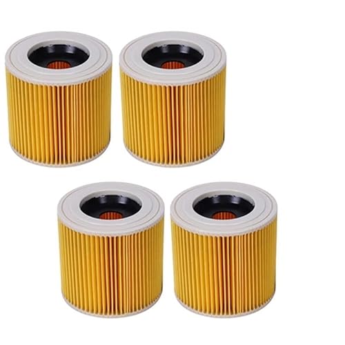 ZAIXIA Filtro de Polvo de Aire de reemplazo de 4pcs / Lote Compatible con Piezas de aspiradora Karcher WD2250 WD3.200 MV2 MV3 WD3 A2004 A2204 Hilarity Cover