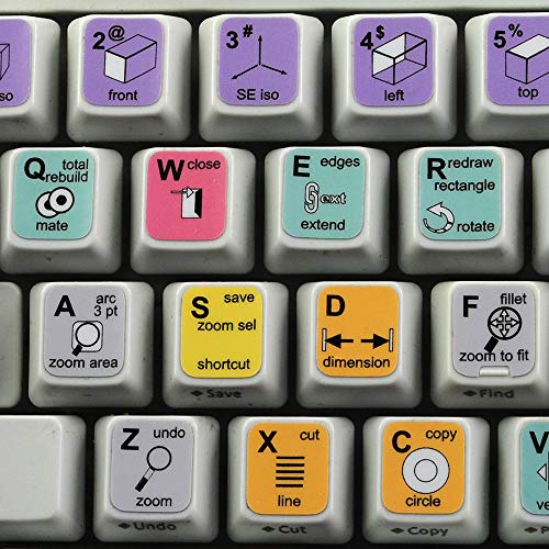 New SOLIDWORKS Keyboard Stickers Shortcuts for Desktop, Laptop and Notebook