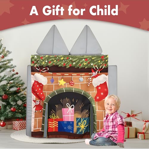 Image of Play Panel for Modular Play Couch Childrens Play Panel for Toddler (Sofa not Included) (Christmas Set)