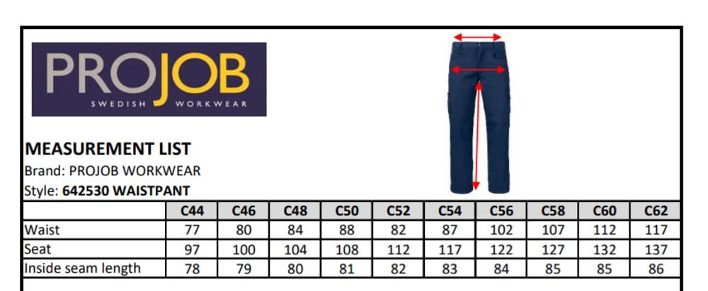 Pantaloni Tecnici da Lavoro Uomo Projob Multitasche Porta Ginocchiere Personalizzabile PS 33315 - BS