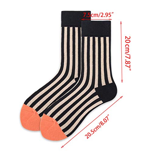 Socks 1 Pair Strip Socks Vertical Striped Printing Street Style Hosiery for Men Women2
