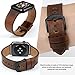 REZERO Compatible with Apple Watch Bands, Genuine Leather Smartwatch Bands, Sport Bands Replacement for iWatch SE 38 40 42 44mm iWatch Bands for Men, Women