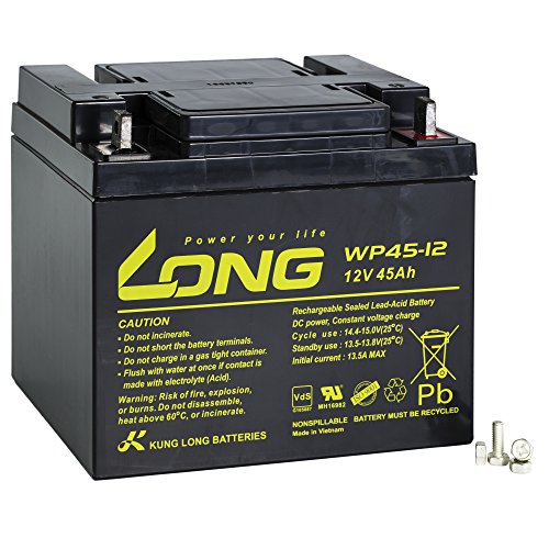 Long Bleiakku WP45-12 12V 45Ah mit VDs Cover