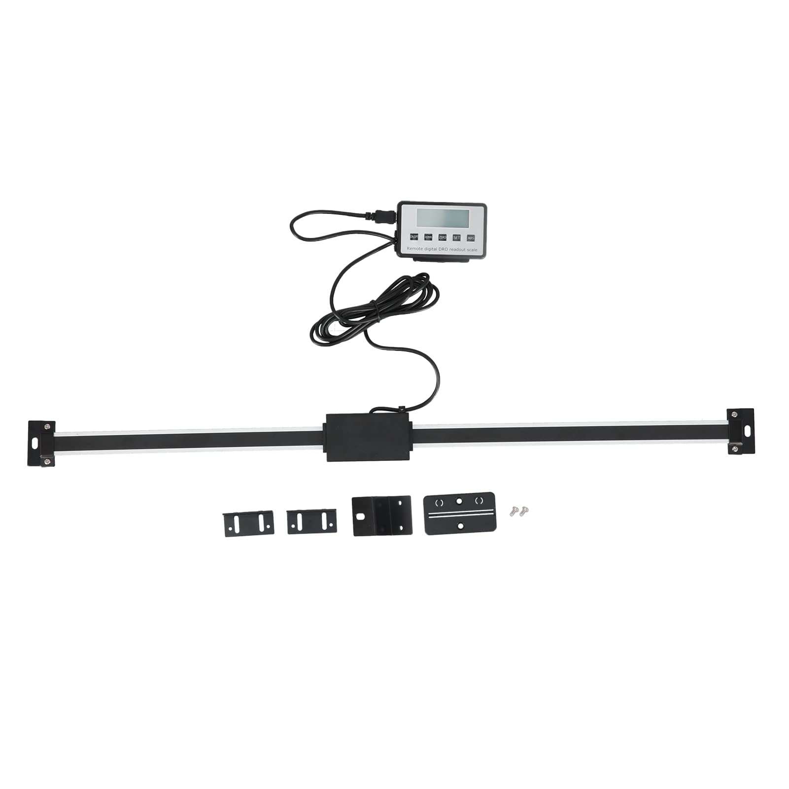 YWBL-WH Visualizzatore Digitale DRO con Display LCD Digitale e Scala Lineare Ad Alta Precisione con Risoluzione di 0,01 Mm e Supporto Magnetico per Fresatrici e torni. (0-500 mm)