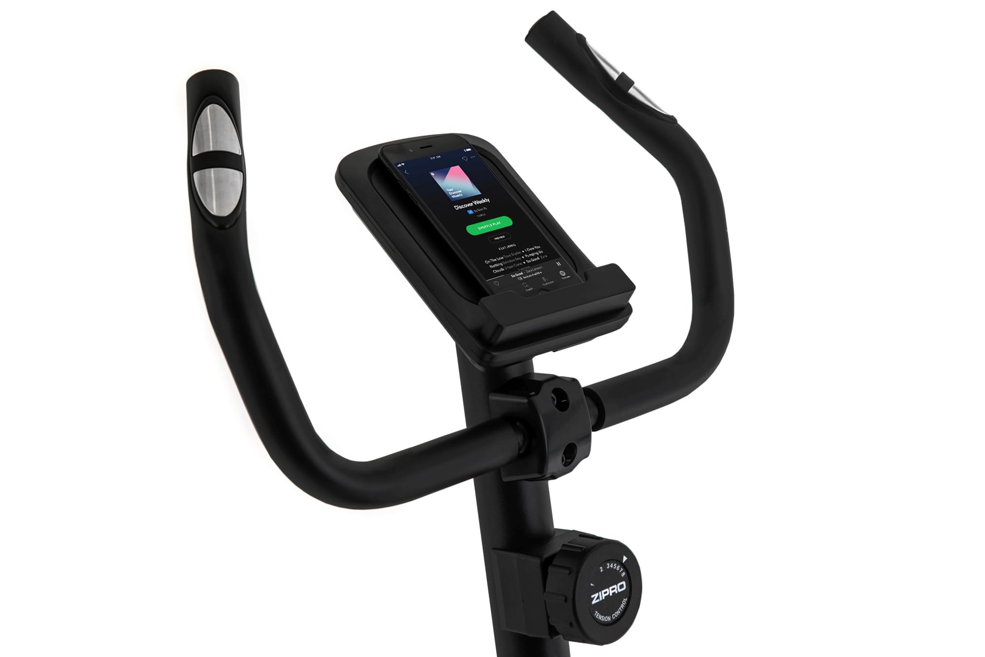 ZIPRO Ergometer Heimtrainer Fahrrad mit 8-Stufigem Magnetwiderstand, Smartphone-Halter, LCD-Monitor, Verstellbarem Sattel, Hometrainer Fahrrad für Cardiotraining zu Hause, Leichtes Fitnessbike