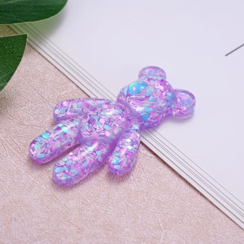 Image of Pocket Bear Hug, Anxiety Relief, Mental Health Positivity, Autism Fidget, Stress Relief for Her, Comforting Gift for Son Daughter Back to School, Purple