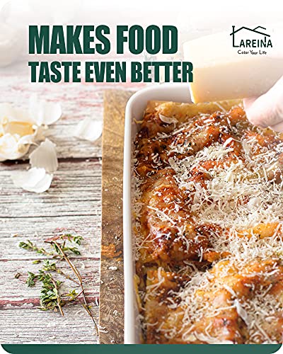 Lareina Large Ceramic Casserole Dish With Lid, 4.0 Quart Covered Rectangular Stoneware Baking Dishes For Oven, Deep 9X13 Inch Lasagna Pans For Baking And Serving, Gray #TOP4