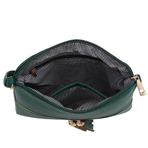 Image of Lightweight Medium Crossbody Bag with Tassel