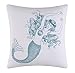 C & F Enterprises Cora Blue Square Mermaid Pillow