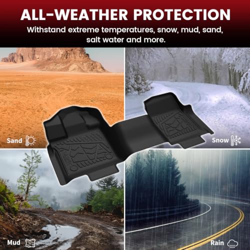 Image of LASFIT Mats for 2015-2026 Ford F-150 Regular Cab Bench Seat Vinyl Floor