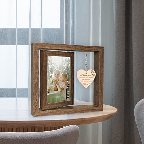 A-Grandchild-is-Someone-Who-Reaches-for-Your-Hands-but-Touches-Your-Heart-Picture-Frame-First-Time-Grandparents-Gifts-Display-Two-4x6-Inch