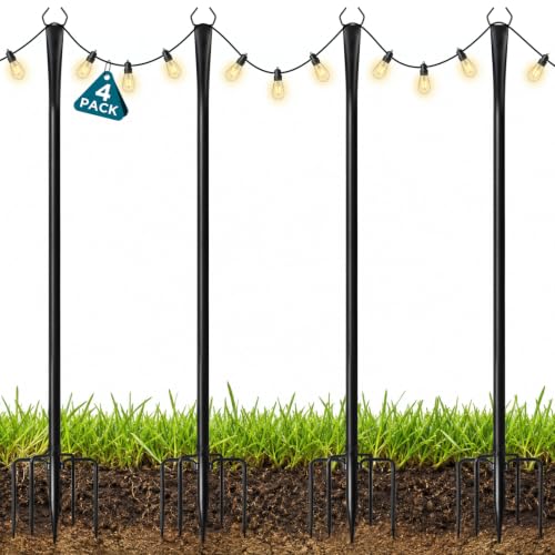Ainclte 4 Pack 10FT Outdoor String Light Poles - image 1