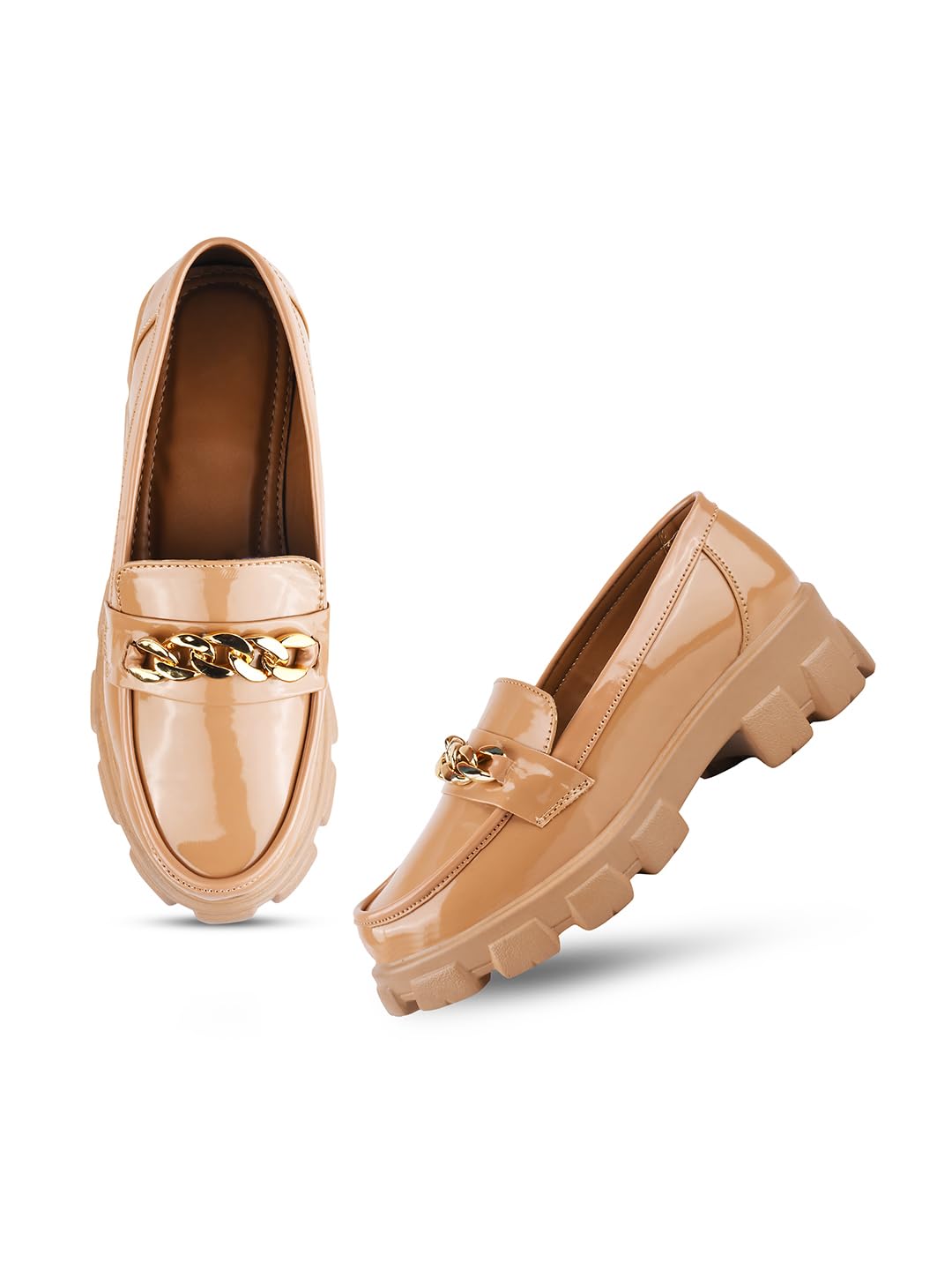 FROH FEET Women Casual Embellished Lightweight Loafers Platform Shoes, Comfortable Sole For Womens & Girls (B0CLXYDLXD) Amazon Price History, Amazon Price Tracker