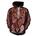 Produktbild MAYOGO Unisex Halloween Kostüm Damen/Herren Paar Pullover Mit Kaputz Übergangsjacke Hoode Halloween Hoodie Sweatshirt Kapuzen Pullover 3D Hoodie Horror Kostüm Halloween Kapuzenpullover