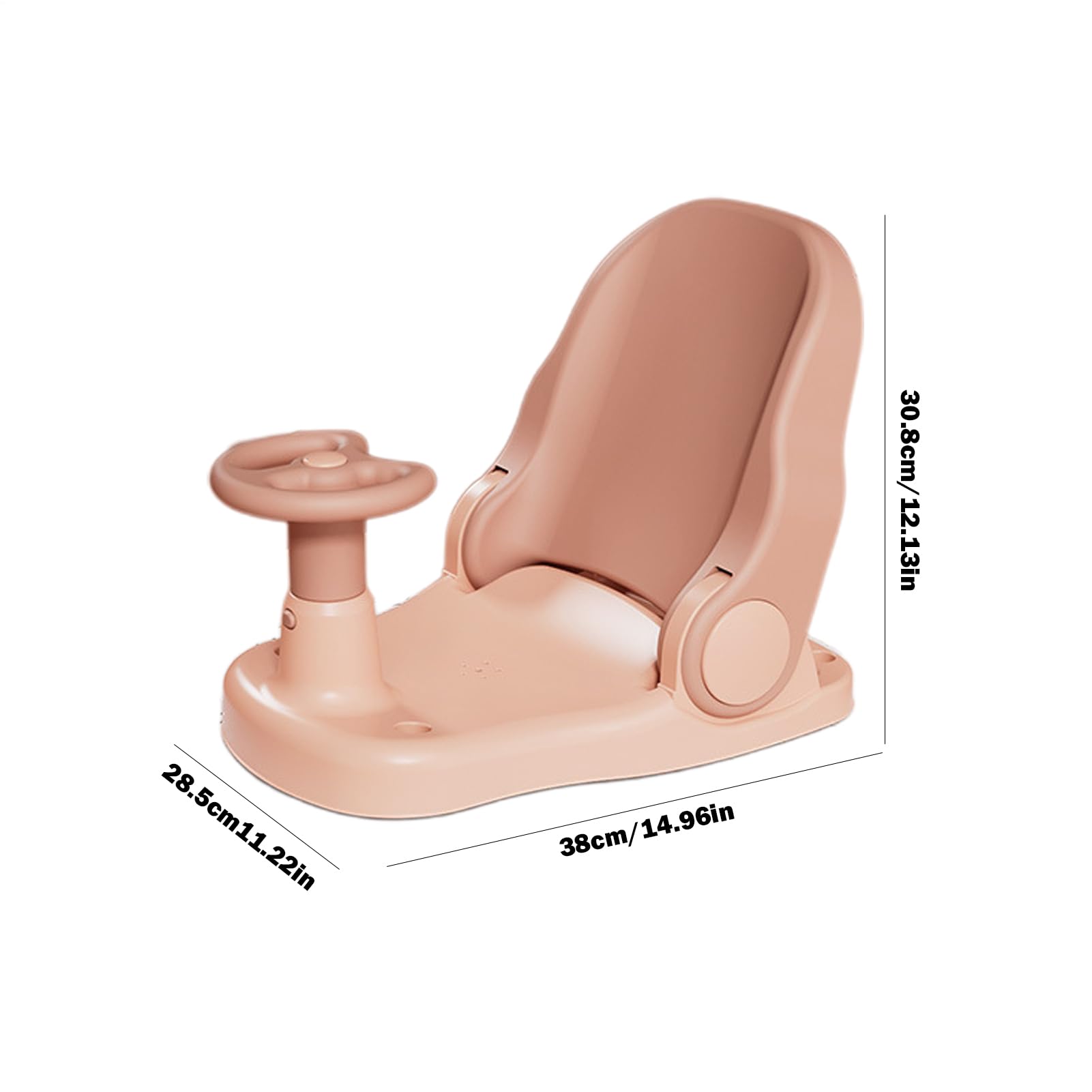 Asiento de baño para bebé a partir de 6 meses, silla de ducha plegable