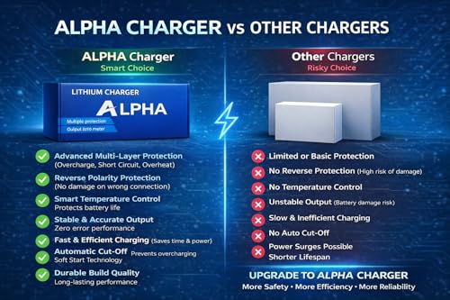 Image of TVS iQube Charger Fast Charging 58.4V 10A | Chagori 2+4 Pin Connector | 06+10 Months Warranty | Japanese in-Built Technology