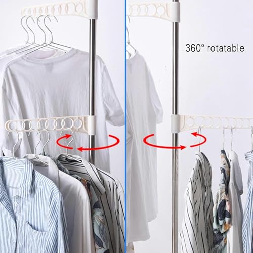 Rangement vertical d'angle télescopique pour suspendre les vêtements - 5