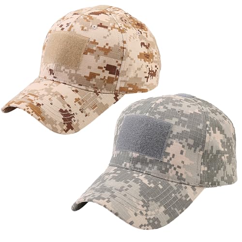 Pack de 4 gorras béisbol camuflaje unisex miniatura 3
