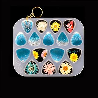 Lot de 13 moules en résine pour médiator de guitare - Les Beatles, Paul McCartney, John Lennon, RIngo Starr, George Harrison Lot de 13 moules en résine pour médiator de guitare – Image 2