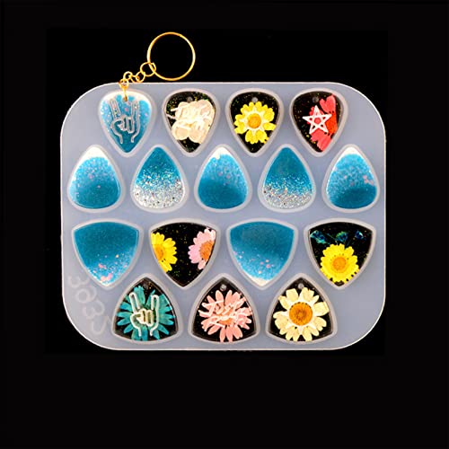 Lot de 13 moules en résine pour médiator de guitare - Les Beatles, Paul McCartney, John Lennon, RIngo Starr, George Harrison Lot de 13 moules en résine pour médiator de guitare – Image 3
