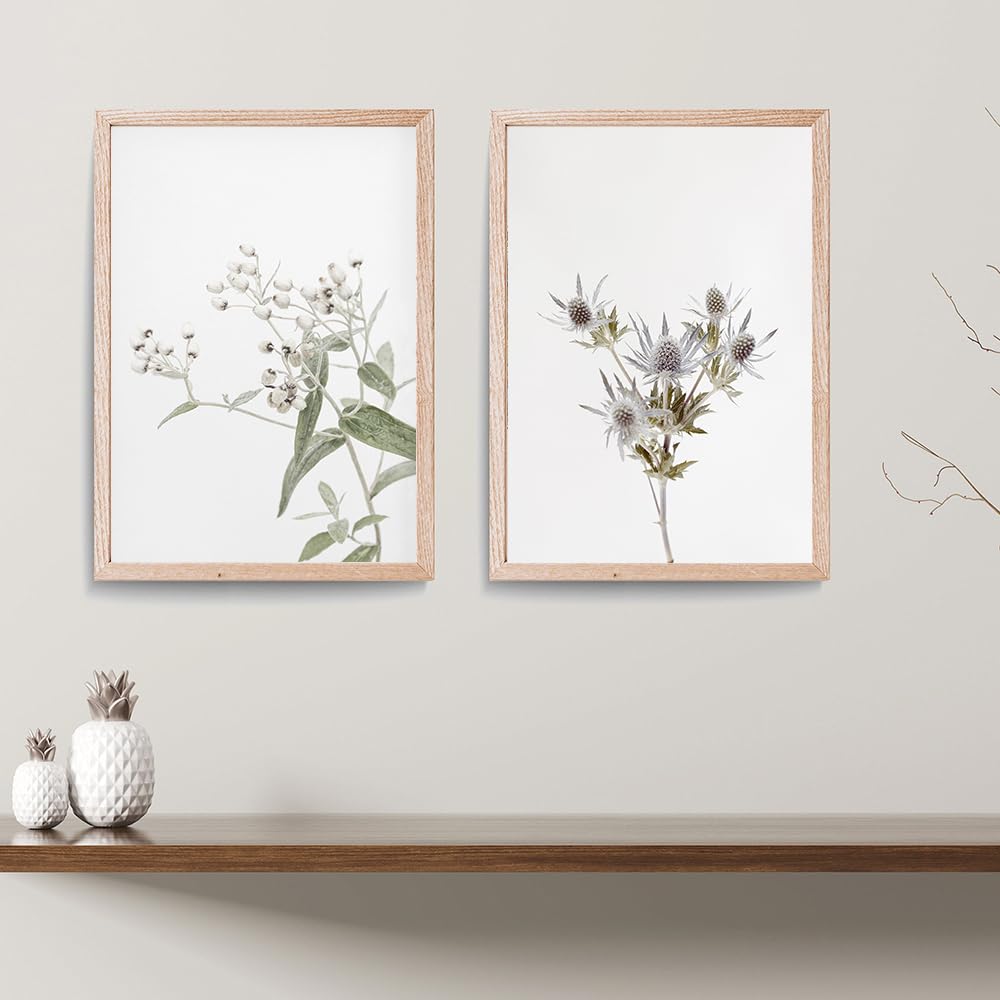 WUHBCZ Pictures,Landscape Poster Botanical Flower Canvas Painting Modern Wall Art Print Picture for Bedroom Living Room Bedroom Kitchen Home Decor-50 * 60cm*2PCS (No Frame)