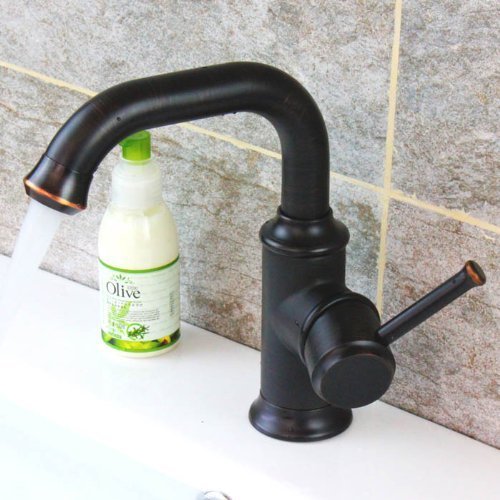 ❤ Crazy Deals Rozin Bathroom Swivel Spout Basin Faucet Single Hole Deck Mount Vanity Mixer Tap Oil Rubbed Bronze