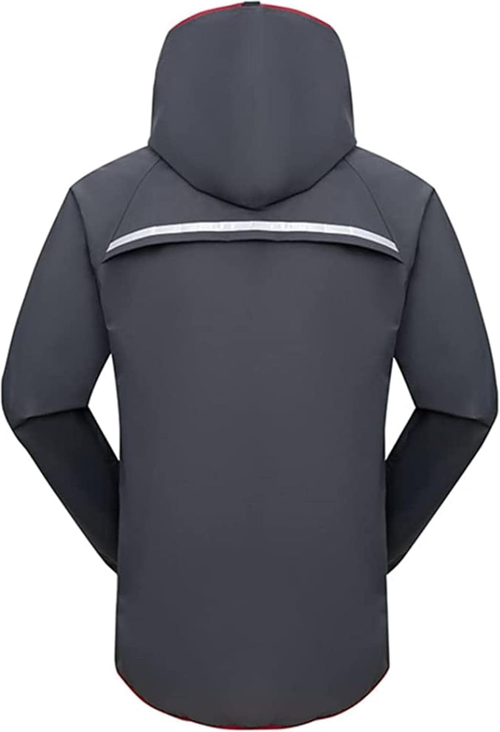Impermeabile da Lavoro Mackintosh da Uomo e da Donna Mackintosh con Cappuccio da Uomo e da Donna, Campeggio, Equitazione, Giacca e Pantaloni Antipioggia(Grey,M)