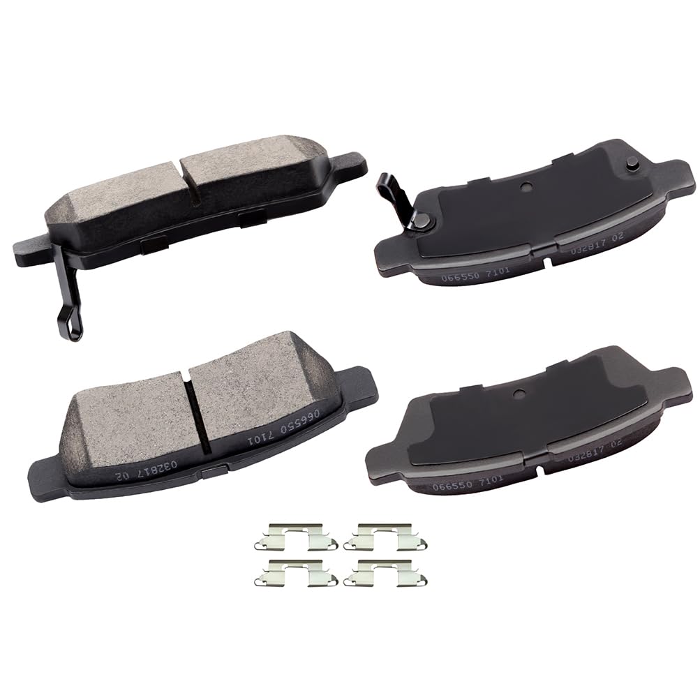 cciyu D1100 Brake Pads w/Hardware Rear Disc Brake Pad Set