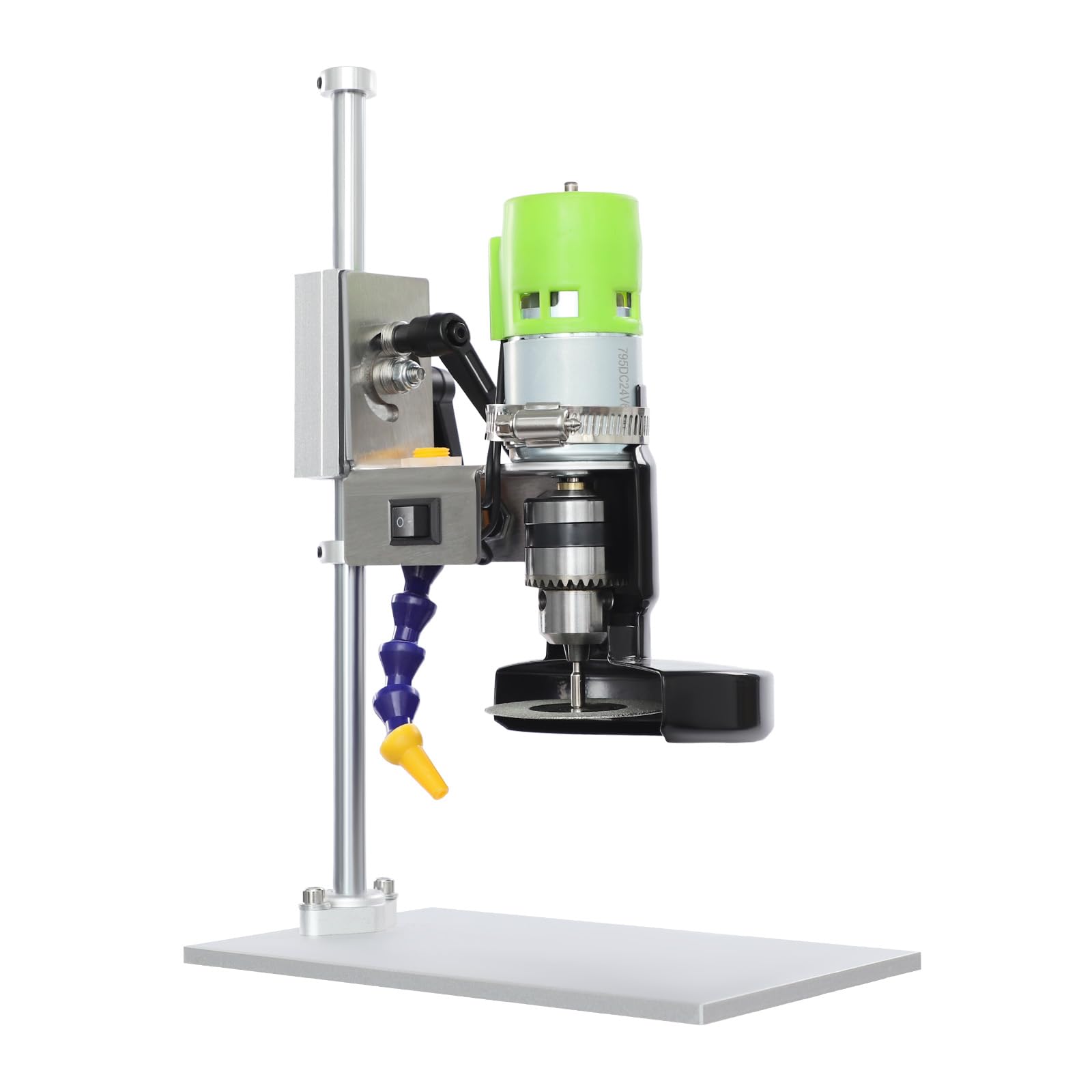Elektrischer Glasflaschenschneider,150W 6000R/min Flaschenschneider Glas, 7 Geschwindigkeiten 360°Glasschneider für Flaschen für Weinflaschen, Seeglas und Handwerk