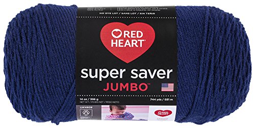 Red Heart Super Saver Jumbo Yarn, Soft Navy - //coolthings.us