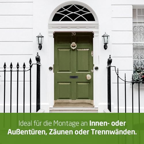 Amig - Briefschlitz für Briefkasten | Für Innen- und Außenwände oder -Türen | Briefeinwurf aus Stahl | Größe 254x73 cm | Schlitzmaße: 198x48 mm| Schwarz Farbe