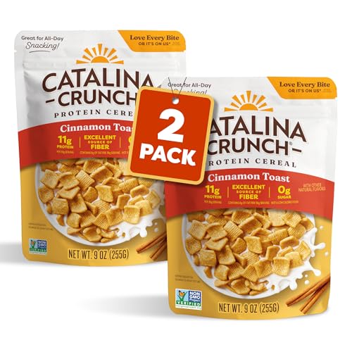 Image of Catalina Crunch Protein Cereal, Cinnamon Toast, 9 oz Bag (Pack of 2)