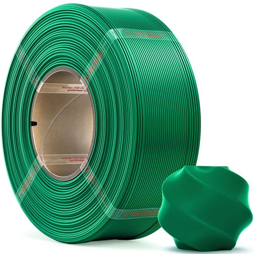 Image of PLA Basic, Pre-Dried Refill Filament 1kg (2.2lbs) for Reusable Spools, 1.75mm Spool-Less 3D Printing Filament, Compatible with Bambu Lab 3D Printers - Mistletoe Green