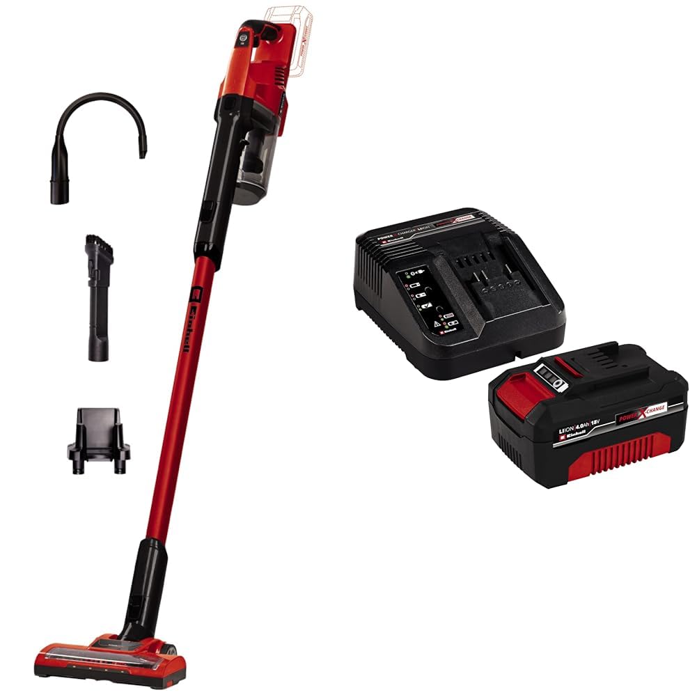 Aspirateur-balai sans fil Einhell 18V avec batterie 4Ah et chargeur inclus