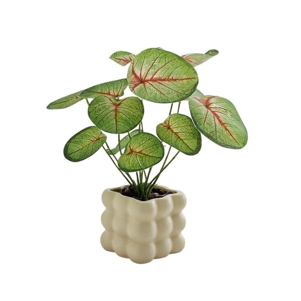 Kx9Lb8d Faux floor plant Simulation Greenery Small Potted Artificial Plants Indoor Desktop Living Room Coffee Table Fake Flower Arrangement