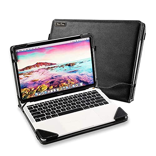 Protective Case Cover Compatible with Dell Inspiron 16 7610 Plus Notebook Sleeve PU Leather Stand Hard Protective Skin