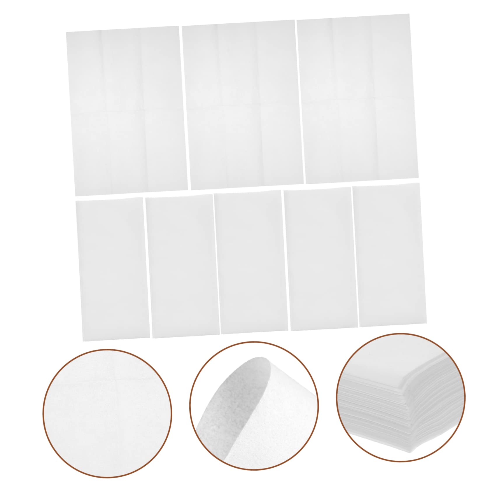 CALLARON 100 Servilletas de Pulpa de Madera Color Blanco para Bodas y Fiestas, Toallas de Mano Desechables Diseño Clásico