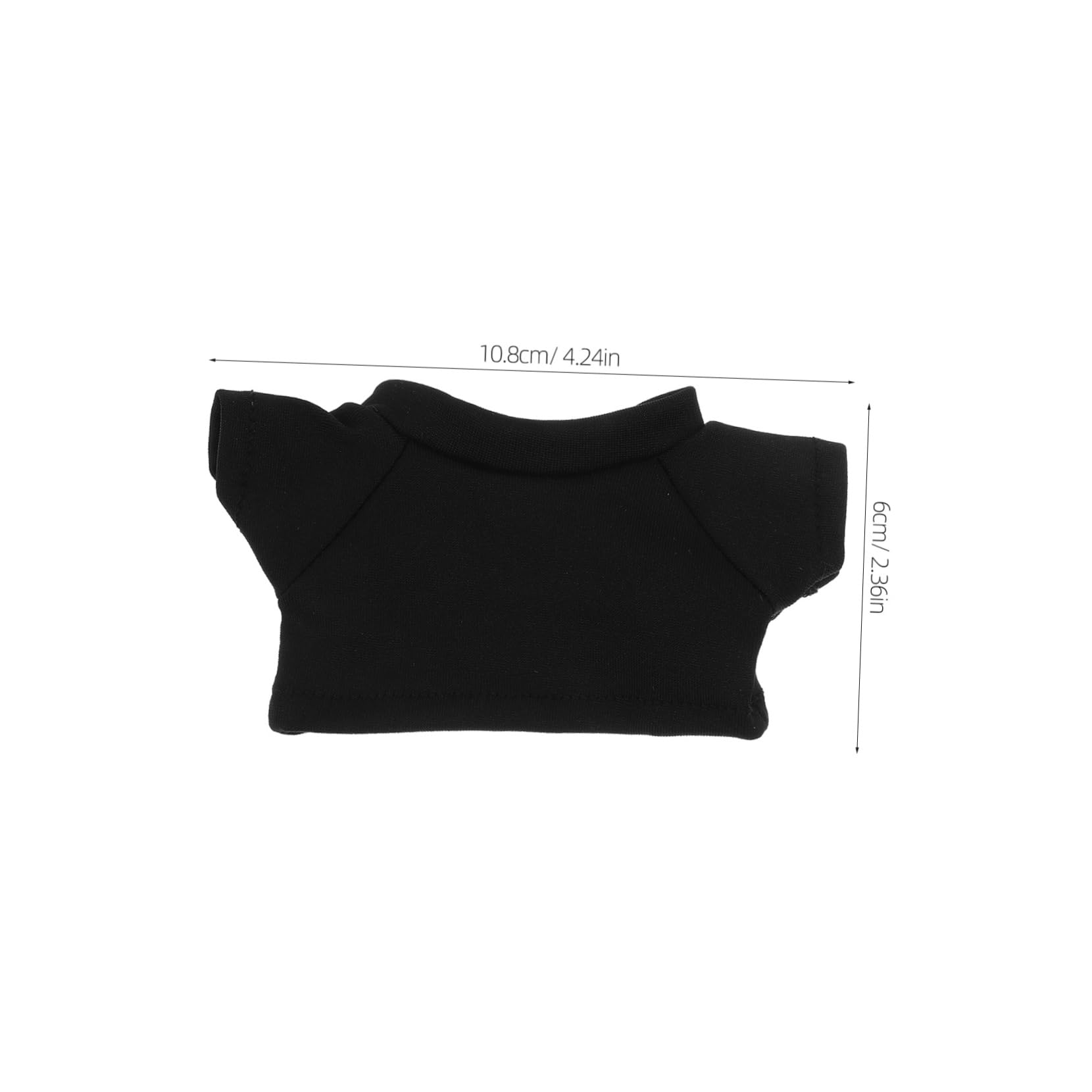 Hohopeti 4pcs Black Bear T Shirts for Stuffed Animals Cozy DIY Doll Clothes Occasion Adorable Design for Bears and Plush Dolls Comfortable