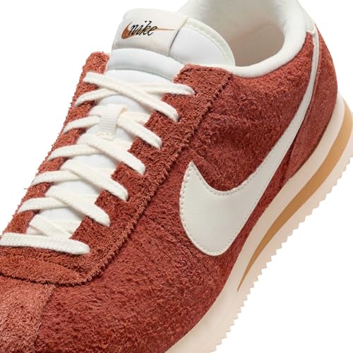 Image of Nike Cortez SE Suede Men's Shoes (HF3142-200, Dark Russet /Flax /Muslin /Sail) Size 12