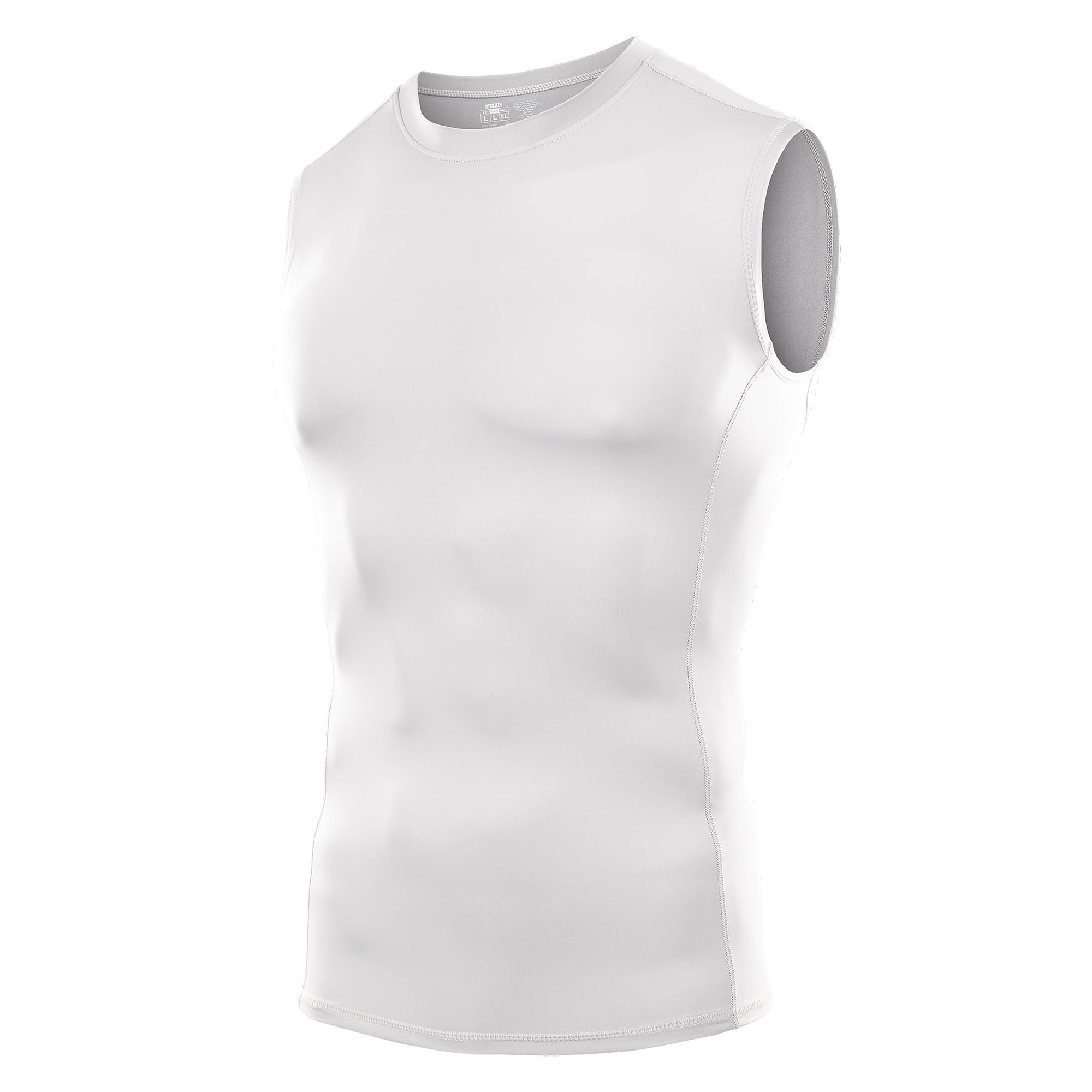 DRSKIN Paquete de 4, 3, 2 camisetas de compresión sin mangas para hombre, camiseta deportiva atlética, entrenamiento, correr, capa base activa