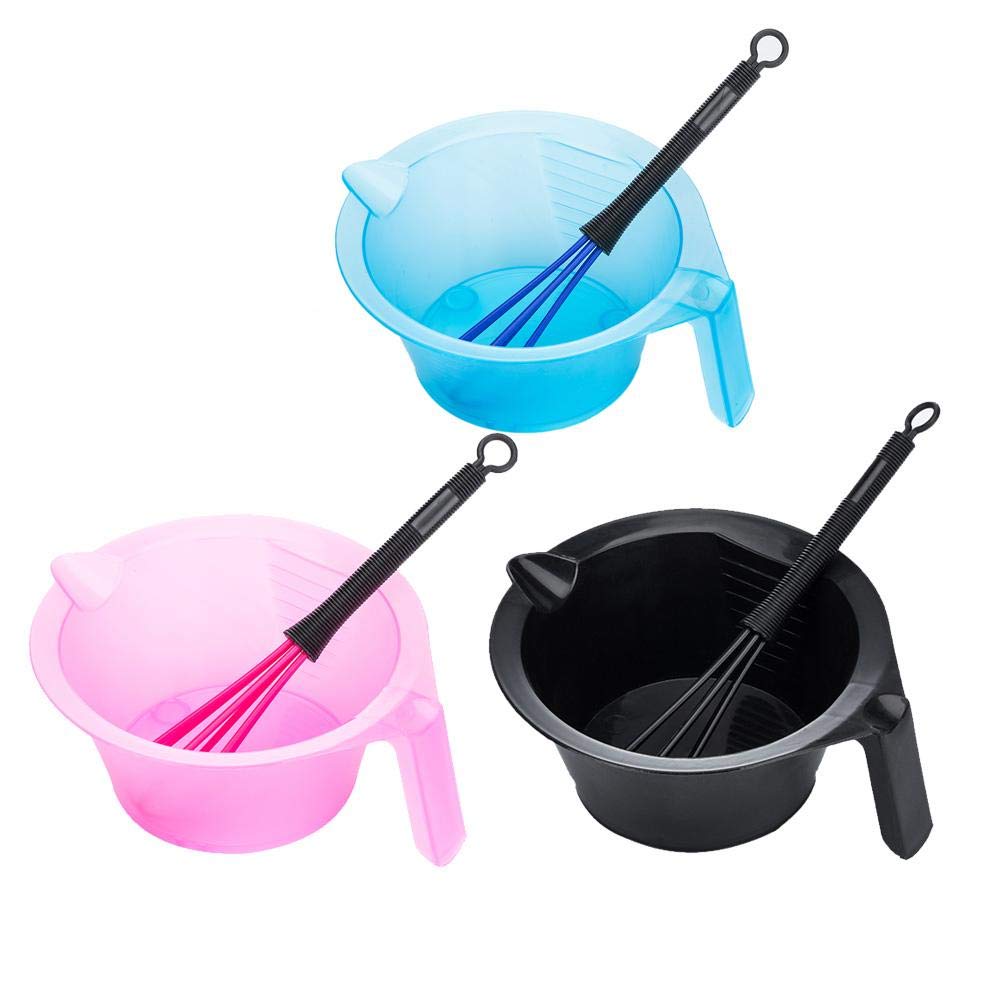 Domybest Ciotola Tintura Capelli di Plastica con Frusta - Strumenti per lo Styling di Parrucchiere - Colore e Tinta