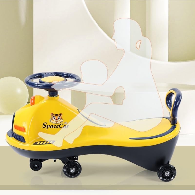 Patinete eléctrico con Ruedas LED Intermitentes, Capacidad de 140 kg, dirección Flexible, Ideal for Exteriores. Triciclo