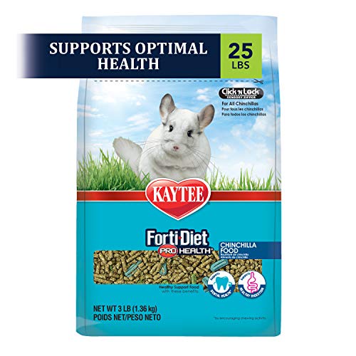 Kaytee Forti Diet Pro Health Small Animal Food For Chinchillas, 25-Pound